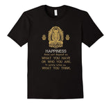 Casual Printed Tee	New Style Men Buddhism T-Shirt - Buddha Shirt With Quote For Buddhist O-Neck Short-Sleeve Tee Shirt