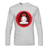 Crew Neck T-Shirt Male Promotion Manipulated Buddha T Shirt Teenage New Brand Styles Gray / Xs