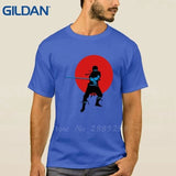 Fit Tees O Neck Shirts Natural Samurai Warrior From Vagabond Blade Gray 100% Cotton Male Ali T Blue / S