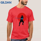 Fit Tees O Neck Shirts Natural Samurai Warrior From Vagabond Blade Gray 100% Cotton Male Ali T Red / S