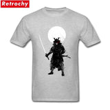 Ghost Samurai Printed T Shirts Crazy Tee For Man Short Sleeve Cotton Big Size Bud-Shidos 84
