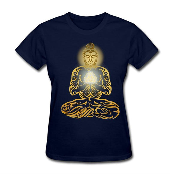 Gildan Personalized Buddha Womens Gifts Shirt Urban T-Shirt Site Heather Garment Bud-Shidos 84