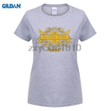 Gildan Womens O-Neck Short Funny T Shirt Designer Tee Shirts Hanzo Steel Samurai Sword Bill Katana Adult T Shirts Light Grey / S
