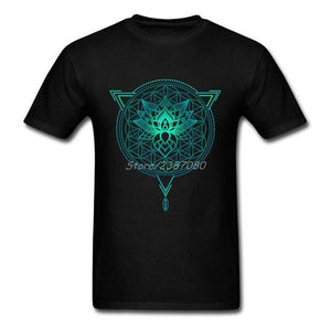 Mandala T Shirt Cotton Sleeve Buddhism Men New Style Resilient Xxxl Shirts