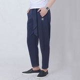 Men Trousers Japanese Samurai Style Boho Casual Low Drop Crotch Loose Fit Harem Baggy Hakama Capri Linen Pants Trousers Mb17070 Bud-Shidos