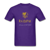 New Style Buddha T Shirt Team Mens Cotton Xxxl Short Sleeve Custom Funny T-Shirts Purple / Xs
