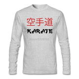 Personalized Tee Shirts For Mens Dj Shirt Karate Japanese Martial Art T Diy Ideas Homme Gray / S