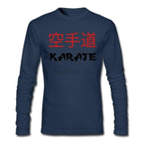 Personalized Tee Shirts For Mens Dj Shirt Karate Japanese Martial Art T Diy Ideas Homme Navy / S