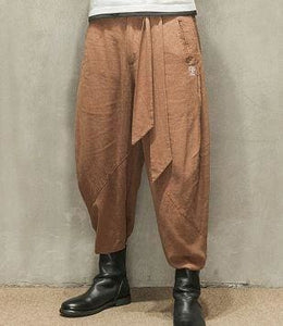 Samurai Pants Plus Size 4Xl Punk Style Hip Hop Harem Pants Japanese Harajuku Drop Crotch Sweatpants Pantalones Hombre 70206 Bud-Shidos 84