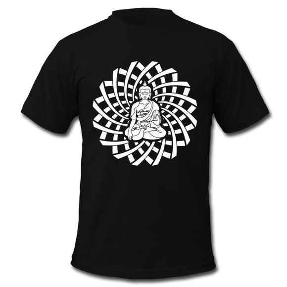 Shakyamuni Buddha In White Shirt Mens T-Shirt Adult S-2Xl Quality Print New Summer Style Cotton T Shirt Bud-Shidos 84