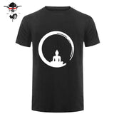 Short Sleeve Custom Zen Meditation Buddha T Shirt Mens Geek His And Hers Bottoming T-Shirts Bud-Shidos 84