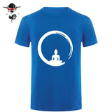 Short Sleeve Custom Zen Meditation Buddha T Shirt Mens Geek His And Hers Bottoming T-Shirts 10 / S