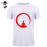 Short Sleeve Custom Zen Meditation Buddha T Shirt Mens Geek His And Hers Bottoming T-Shirts 15 / S