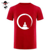 Short Sleeve Custom Zen Meditation Buddha T Shirt Mens Geek His And Hers Bottoming T-Shirts Bud-Shidos 84