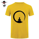 Short Sleeve Custom Zen Meditation Buddha T Shirt Mens Geek His And Hers Bottoming T-Shirts Bud-Shidos 84