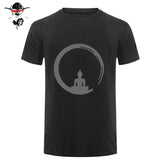 Short Sleeve Custom Zen Meditation Buddha T Shirt Mens Geek His And Hers Bottoming T-Shirts Bud-Shidos 84