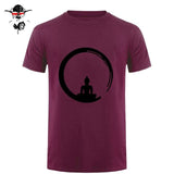 Short Sleeve Custom Zen Meditation Buddha T Shirt Mens Geek His And Hers Bottoming T-Shirts Bud-Shidos 84