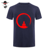 Short Sleeve Custom Zen Meditation Buddha T Shirt Mens Geek His And Hers Bottoming T-Shirts Bud-Shidos 84