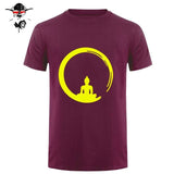 Short Sleeve Custom Zen Meditation Buddha T Shirt Mens Geek His And Hers Bottoming T-Shirts Bud-Shidos 84