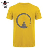 Short Sleeve Custom Zen Meditation Buddha T Shirt Mens Geek His And Hers Bottoming T-Shirts Bud-Shidos 84