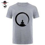 Short Sleeve Custom Zen Meditation Buddha T Shirt Mens Geek His And Hers Bottoming T-Shirts Bud-Shidos 84