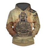 Sweatshirt Hoodies Women 3D Print Buddha Statue Hoodie Hot Style Hip Hop Streetwear Long Sleeve Pullovers Bud-Shidos 84