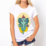 Women Summer Short Sleeve T-Shirt Million Buddha Statue Print Female O-Neck Plus Size5Xl Pfs2127 / S