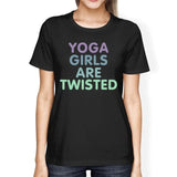 Yogaer Girls Are Twisted Womens T-Shirt Work Out Graphic Shirt Lady New Summer Cute T Milk Silk Women Harajuku Tops Black / S